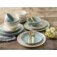  Siterra Artist’s Blend Stoneware Dinnerware Set, 16-piece, Sage/Blue/Gray/Cream