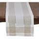  Ivory Hemstitch Table Runner in Linen Blend, 15″ x 70″