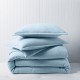  Textured Matelasse Duvet Cover Set, Twin, Coast Blue