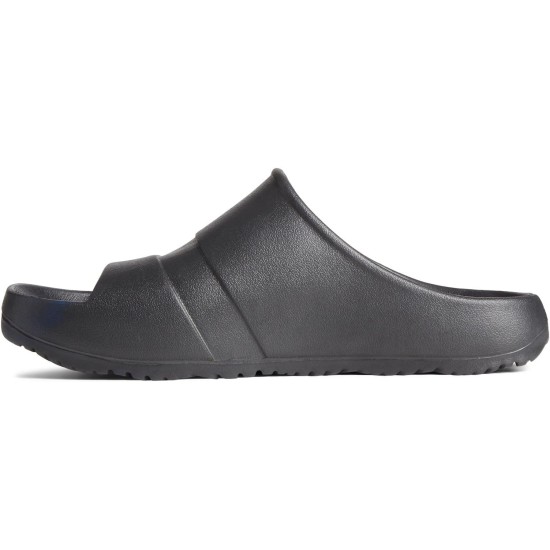  Men’s Float Slide Flat Sandal, Black, 7M