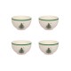  Christmas Tree Rice Bowl, Set of 4 – White Multi