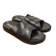  Men’s Mondo Open Toe Slide Sandals Men’s Shoes, Black, 9M