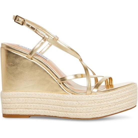  Women’s Whitlee Wedge Sandal, Gold, 9.5