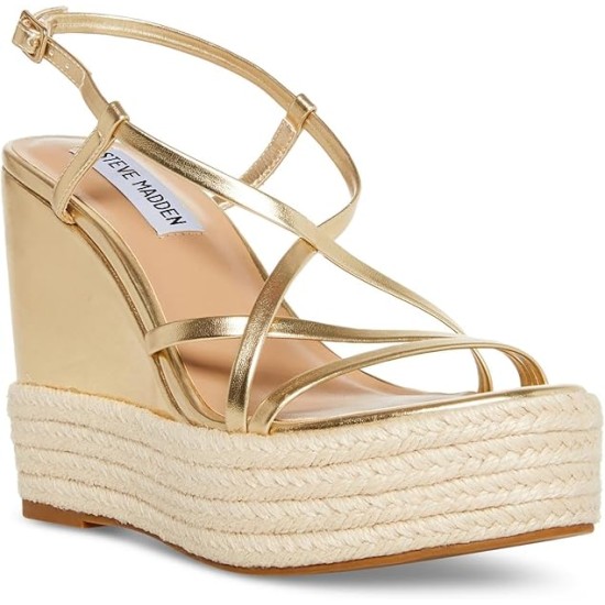  Women’s Whitlee Wedge Sandal, Gold, 9.5