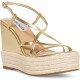  Women’s Whitlee Wedge Sandal, Gold, 9.5