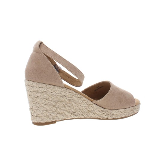 Style & Co. Womens Seleeney Faux Suede Wedge Sandals Taupe 9W