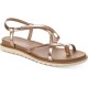  Juune Flat Sandals, Gold, 7.5M