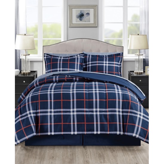  Grayson 8-Pc. Comforter Sets, Navy, King