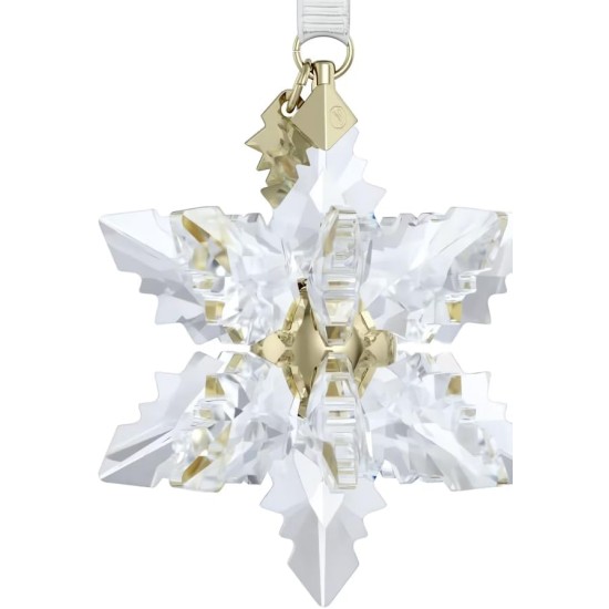  Annual Edition 2023 Ornament Clear Crystal Star with 97 Facets Gold