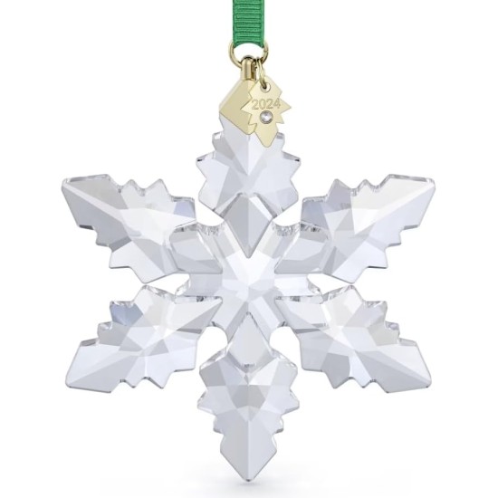  Annual Edition 2023 Ornament Clear Crystal Star with 97 Facets Gold