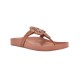  Womens Relina Faux Leather Thong Sandals, Brown. 7.5M