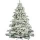  6.5′ Flocked Alaskan Pine Artificial Christmas Tree Unlit, White