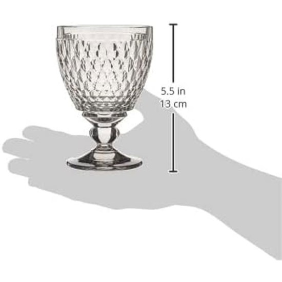 Villeroy & Boch 14 oz Boston Crystal Goblet, Set of 4