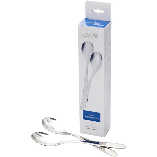 Villeroy & Boch 2-Piece Cutlery Daily Line Salad Servers, stainless steel, 250mm