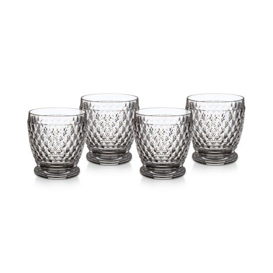 Villeroy & Boch Boston Clear Crystal Double Old-Fashioned Glasses, Set of 4