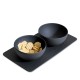 Villeroy & Boch Manufacture Rock Condiment Bowl Set, 3 Pieces