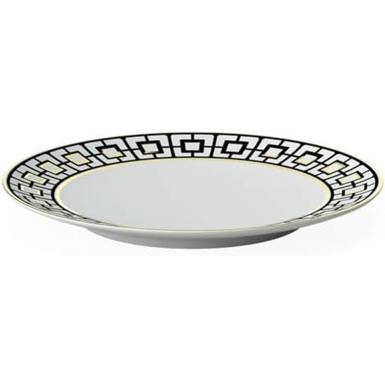 Villeroy & Boch Signature MetroChic Bread Plate, White/Black/Gold, 16cm