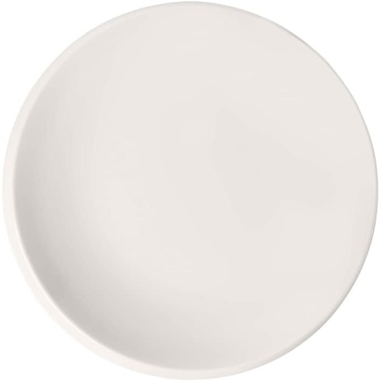 Villeroy & Boch-NewMoon Flat, Stylish Bowl for Serving Dishes, Premium Porcelain, White, Dishwasher Safe, 10 in