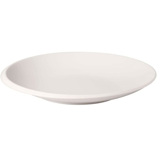 Villeroy & Boch-NewMoon Flat, Stylish Bowl for Serving Dishes, Premium Porcelain, White, Dishwasher Safe, 10 in