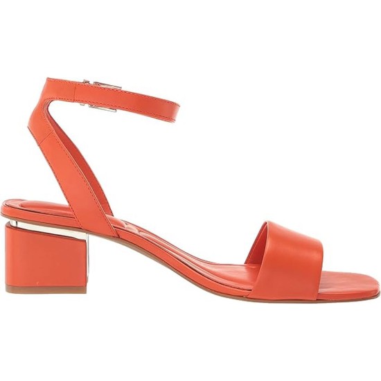  Women’s Acaylee Block Heel Sandal Heeled, Sunset Orange, 9.5