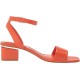  Women’s Acaylee Block Heel Sandal Heeled, Sunset Orange, 9.5