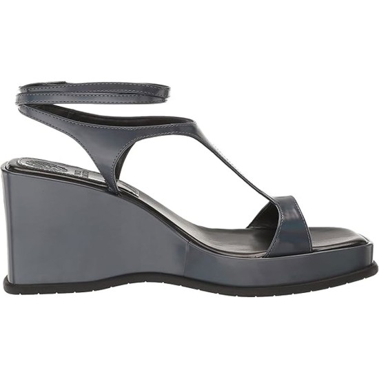  Women’s Fetemee Ankle Strap Wedge Sandal, Gunmetal, 8