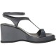  Women’s Fetemee Ankle Strap Wedge Sandal, Gunmetal, 8