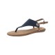  Women’s London Flat Sandal, Navy, 11M