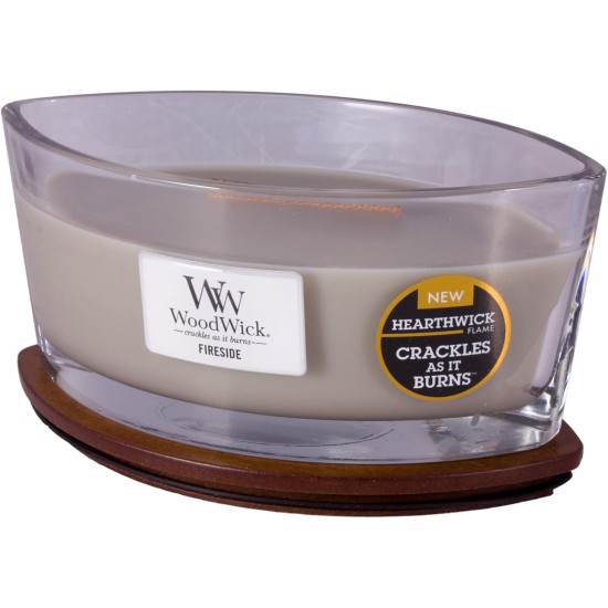  16oz Fireside Ellipse Candle, Gray