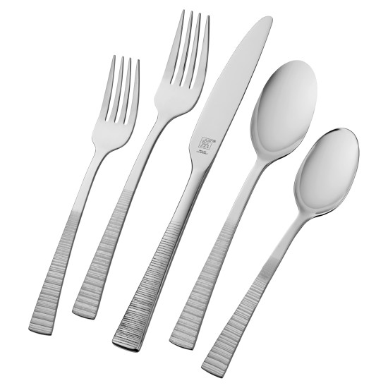  Kingwood 42-Pc. 18/10 Stainless Steel Flatware Set, Service for 8 – Silver