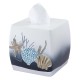  Blue Lagoon Ombre Seashells Tissue Box Cover