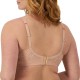  Womens Lace Desire Non-Foam Underwire Df6543 Bra, Champagne Shimmer, 36C