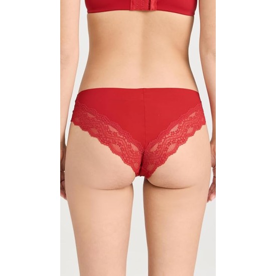 B.tempt’d Women’s B. Bare Cheeky Panty, Haute Red, X-Large