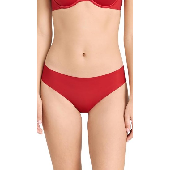 B.tempt’d Women’s B. Bare Cheeky Panty, Haute Red, Large