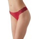 B.tempt’d Women’s b.Bare Thong Panty, Haute Red, Medium