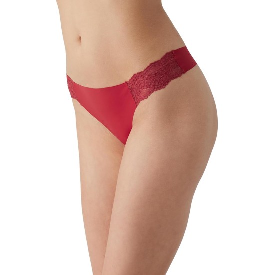 B.tempt’d Women’s b.Bare Thong Panty, Haute Red, Large