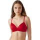 B.tempt’d Women’s Future Foundation Wire Free Convertible T-Shirt Bra, Haute Red, 34B