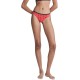  Women’s CK One Cotton Singles Thong Underwear, Red, Medium