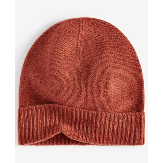  100% Cashmere Cuffed Beanie, Bronze