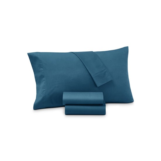  Sleep Soft Viscose from Bamboo Blend 300 Thread Count 4 Pc. Sheet Set, Full, Blue