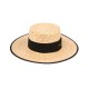  Angela & William Braid Natural Straw Women’s Boater Hat – Natural