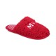  Mini Big Kid’s Matching Holiday Slippers,  Red