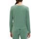  Body Women’s Long-Sleeve Crewneck Pajama Top, Boggy Green, Medium