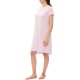  Body Women’s Short-Sleeve Dorm Nightgown (Butterfly Pink, Small)