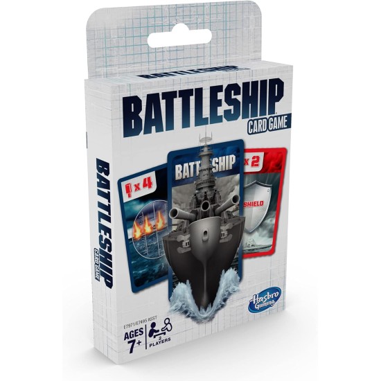  Gaming Battleship Card Game for Kids Ages 7 and Up, 2 Players Strategy Game Brown