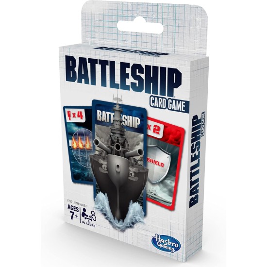  Gaming Battleship Card Game for Kids Ages 7 and Up, 2 Players Strategy Game Brown