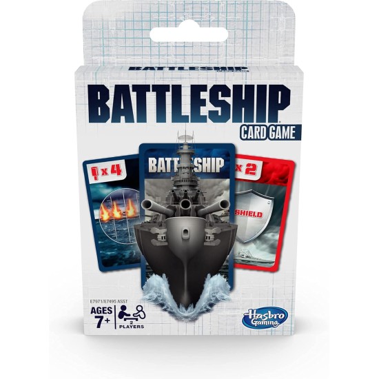  Gaming Battleship Card Game for Kids Ages 7 and Up, 2 Players Strategy Game Brown