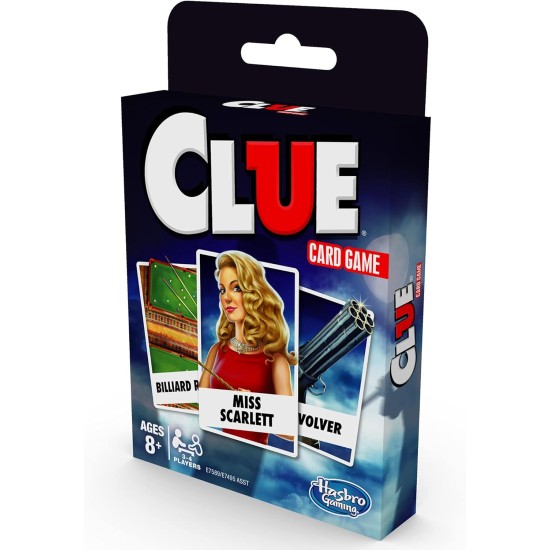  Gaming Clue Card Game,3-4 Player Strategy Game,Travel Games,Christmas Stocking Stuffers for Kids Ages 8 and Up