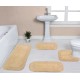  Radiant Bath Rug, 4 Piece Set, Beige