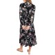  Juniors’ Midnight Garden Midi Dress – Black, X-Large